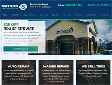 Tablet Screenshot of matsonauto.com